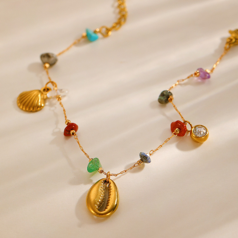 Women's Exquisite Stainless Steel Seashell Bracelet, Ocean-Inspired